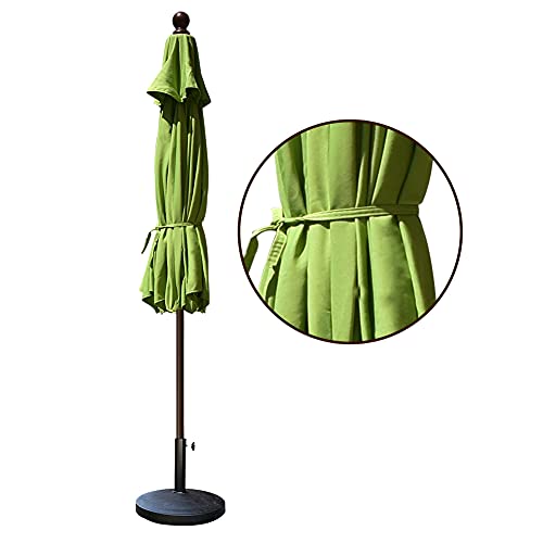 EliteShade USA 10-Year-Non-Fading 9Ft Market Patio Umbrella, UPF 50+ UV Protection Performance Sun Umbrella, Heavy Duty Commercial Grade Outdoor Table Umbrella with Crank & Tilt, Windproof Vented Top for Garden, Pool, Deck and Outdoor Playsets, Macaw Gree