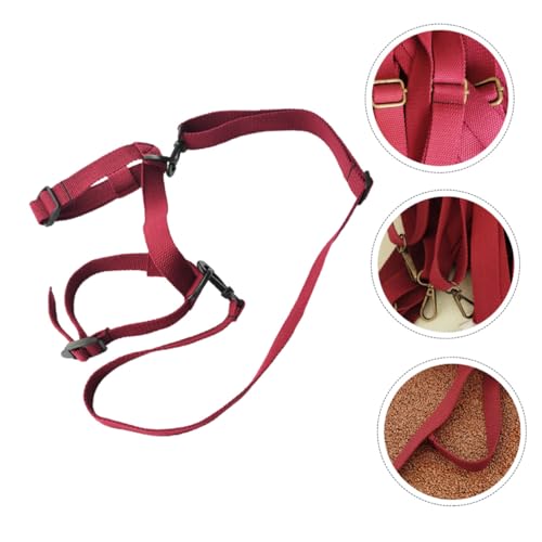 Yoga Mat Carrying Strap and Picnic Blanket Carry Strap Elastic Red Sturdy Sling with Handle for Outdoor Travel Camping Fitness