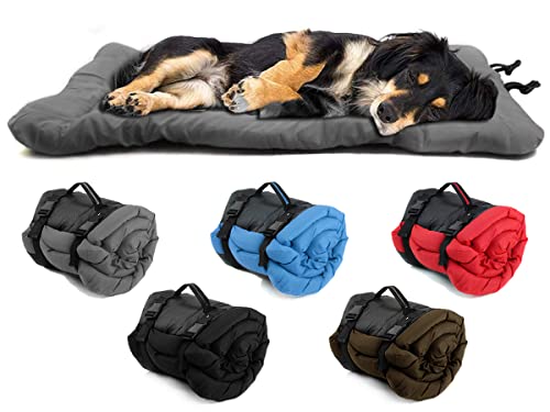 Outdoor Dog Bed, 35”x24“ Portable Camping Travel Dog Bed, Soft, Comfortable, Waterproof, Non-Slip, Machine Washable Easy to Clean Pet Mat for Small, Medium and Large Dog and Cat