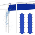 Rainmae 2 Pack Heavy Duty Rain Gutter for Pop Up Canopy, Upgraded Oxford Rain Gutter for 10ft Canopy Tents, Replacement Accessory for Summer Outdoor Events, Easy Drainage Blue