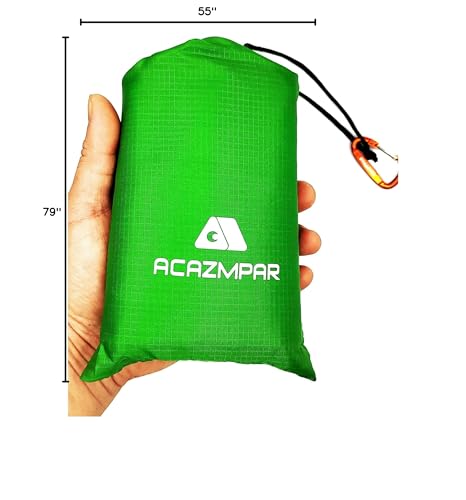 Waterproof Camping Tent Tarp, Ultralight Tent Footprint, Ground Tent Floor Saver for Camping Hiking (Green-79 x55) - color: Green-79"x55"