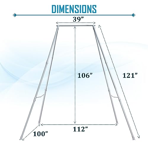 FEBTECH - Aerial Yoga Stand Frame - Heavy Duty Steel Yoga Trapeze Stand Support up to 550 lbs - Portable Indoor Outdoor Arial Stand