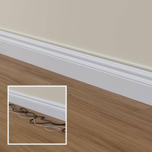 D-Line Half Round Cord Hider, Patented Cable Cover, Hide TV Wall Mount Wires, Raceway for Cords, Decorative Wire Covers, Paintable, Adhesive Cable Concealer, 1x 0.78in W x 0.39in H x 39in L, Beige - color: Beige, size: 0.78x0.39in - 1x 39in