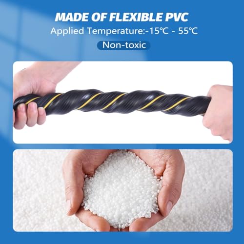 10FT Floor Cord Cover, Heavy Duty PVC Floor Cable Cover,Wire Cover to Protect Wire Prevent Cable Trips for Home Office,Cavity Size 0.94" by0.4 - size: 3 channel 10FT