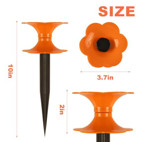 10 Inch Garden Hose Guide Heavy Duty Hose Guide Spike Hose Guide Stake For Garden Decorative, Lawn & Patio, Plant & Flower Bed Protection 2 Pack