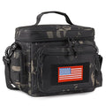 ATRIPACK Lunch Box for Men, Tactical Lunch Bag MOLLE Webbing Leakproof Insulated Large Lunch Cooler Women Adult Meal with Adjustable Shoulder Strap Durable Lunch Pail (Camo-Black) - color: Camo-Black, size: Medium
