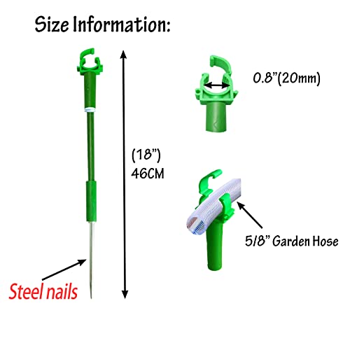 6PC 5/8”Hose Guides for Garden Decorative，Water Hoder to Keep Hose off Grass，Outdoor Post Garden Support Water Sprinkler Stand Butler Gardening Supplies for Garden Lawn Yard (Set B) - style: Set B