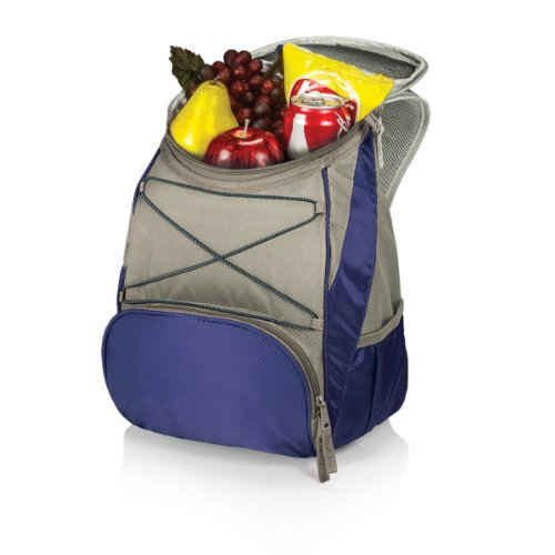 ONIVA - a Picnic Time brand PTX Backpack Cooler, Soft Cooler Backpack, Insulated Lunch Bag, (Navy Blue with Gray Accents) - color: Navy Blue with Gray Accents, style: PTX 1.0 Tarana Backpack Cooler