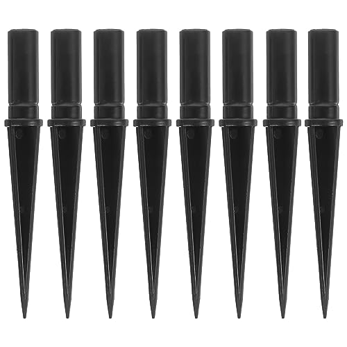 Uonlytech Garden Lamp Stake Accessory 10Pcs Solar Light Replacement Stakes Plastic Ground Spikes for Outdoor Solar Lights Durable Waterproof 4.33In - size: 11X1.2CM