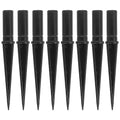 Uonlytech Garden Lamp Stake Accessory 10Pcs Solar Light Replacement Stakes Plastic Ground Spikes for Outdoor Solar Lights Durable Waterproof 4.33In - size: 11X1.2CM