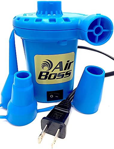 Air Pump for Inflatables, Fast Fill 1000 LPM Electric Inflator/Deflator with 3 Nozzles, Portable for Lake Floats, Pool Rafts, Toys, Air Mattress, Blow-Up Couch, Sofa