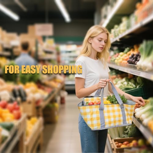 2 Pack Insulated Picnic Bag Keep Hot or Cold for Outdoor Beach Party Cooler Bags with Zippered Top Reusable Foldable