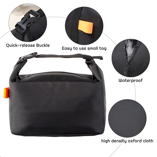 YUDANSI Fashion Lunch Bags for Men Women- Reusable Insulated Leakproof Lunch Box Tote Bag, Cool Bags for Adults,Thermal Cooler Bag for Work Picnic Travel -8L (Black) - color: Black