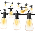 FOOMAN LED Outdoor String Lights, 300FT Outside Waterproof Patio Lights with 146+3 Shatterproof ST38 Edison Bulbs, 2700K Warm White Hanging Light, Dimmable Light for Backyard Porch Gazebo(150FT x 2) - size: 300FT(150FT×2PACK)