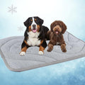 Dog Cooling Mat, Reversible Cool & Warm Pet Orthopedic Pad, Thick Mat for Summer & Winter, Machine Washable, Portable for Crate, Kennel, Bed, Floor, Sofa, Car (Cool Grey, X-Large) - size: X-Large