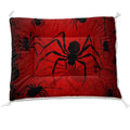 Nttopship Dog Cat Bed Mat Ultra Soft Fluffy Pet Bed Washable Fashion Dog Crate Beds Comfy Comfy Pet Sleeping Pad Suitable for Pet Raised Bed(30"x26",Red and Black Spider) - color: Red and Black Spider, size: Medium