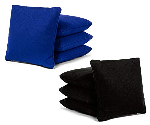 Tailgating Pros Pyramid Design Lightweight Cornhole Board Set w/Built-in LEDs - 4'x2' Regulation Cornhole Game - color: Black/Royal