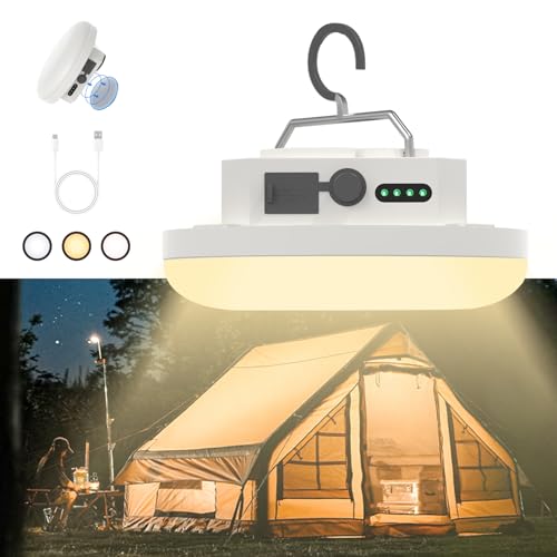 Hanging Camping Tent Light LED Rechargeable Portable Lantern Waterproof Outdoor Camp Lamp with Battery Power for Glamping Indoor Outages Car Repair(Infinite Dimming) - size: 30W Pro(Dimming-White)