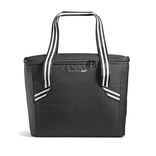 Rachael Ray Field Tote - Soft Sided Zippered Cooler Bag, Insulated & Leak Proof Grocery Bag, Portable Travel Cooler, Hot or Cold Carrier, Black - color: Black