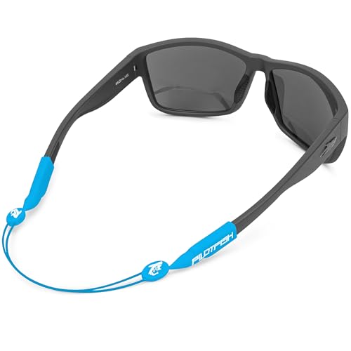 Pilotfish No Tail Adjustable Eyewear Retainer Cable Strap: Sunglasses, Eyeglasses, Glasses (Blue, 14 Inch) - color: Blue, size: 14 Inch