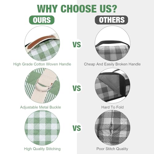 G GOOD GAIN Picnic Blankets Outdoor Extra Large - 80"x80" Portable Waterproof Picnic Blanket, Machine Washable 3-Layer Foldable Park Mat with Sandproof Backing for Grass, Hiking, Travel (Olive Green) - color: Olive Greed