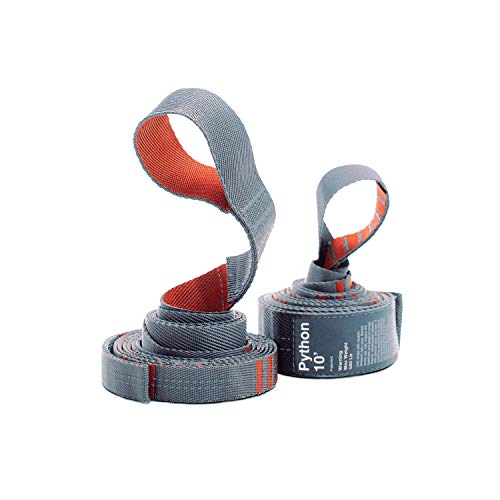 KAMMOK: Python 10' Tree Friendly Hammock Straps | Woven, No-Stretch, Knotless, Durable (Lightweight & Compact: Perfect for Hiking, Camping, Backpacking), Set of 2 w/Stuff Sack - size: Python10