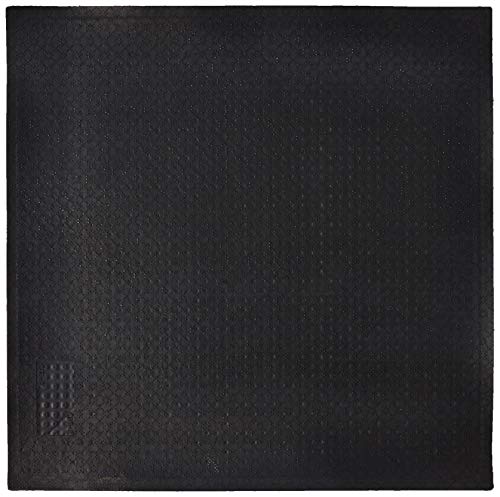 Hudson Exchange (35"x35", Navy) Waterhog Fashion Scraper Entry Square Floor Mat - color: Navy