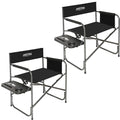 YOUNG WOOD Camping Directors Chair with Side Table, Foldable and Portable, Fishing,Trip,Picnic,Hike，Lawn,Sports,Beach,Outdoor Camping Chair for Adults,Drink Holder and Mobile Storage,2p - size: 2p