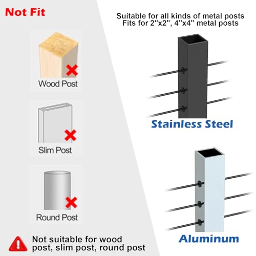 100 Pack Cable Railing Rubber Grommets, Black Protector Sleeve for 1/8" 5/32" 3/16" Cables for Metal Cable Railing Posts, Cable Railing Protector Sleeve Grommet, MY26 - size: Level