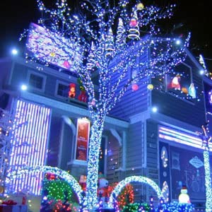 Dazzle Bright Fairy Lights Battery Operated, 2 Pack Total 40FT 120LED Silver Wire Waterproof Battery Operated String Lights, Christmas Decorations for Indoor Outdoor Bedroom Yard Decor, White - color: White
