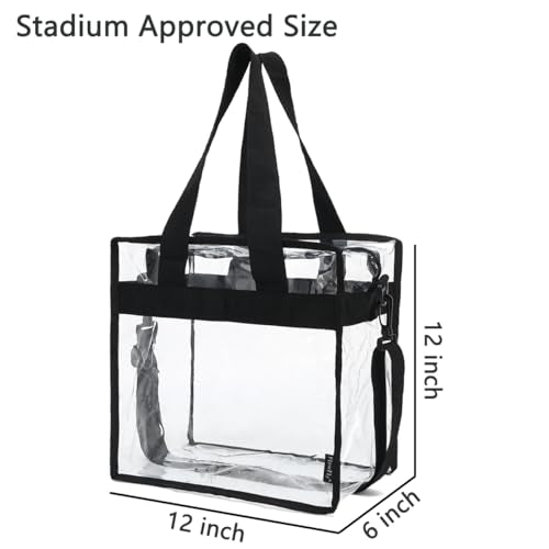 FlowFly Insulated Lunch Cooler Bag - Tote Bag Organizer for Women/Men, Clear#Black - color: Clear#Black