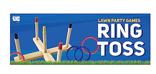 University Games Front Porch Classics, Ring Toss, the Classic Outdoor Lawn Party Game, for 2 Players Ages 8 and Up