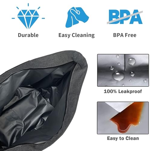 Insulated Cooler Bag, Large Insulated Bag, Reusable Shopping Bags, Leakproof Soft Cooler with BagsBottle Opener, Suitable for Supermarket Shopping, Travel,Beach,Family Picnic,Camping - color: grey