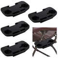 AceOrbit 4 Pieces Zero Gravity Chair Tray Beach Chair Cup Holder Attachment Universal Clip on Multifunctional Recliners Table with Mobile Device Slot and Snack Tray/Black