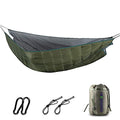 Double Hammock Underquilt, HIKERBRO 4 Season Heavy Duty Under Quilt with Tree Straps, Large Hammock Protector for Winter Camping, Backpacking, Hiking - color: Army Green (98.4"x66.9"- for Double Hammock)