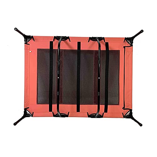 Midlee Salmon Dog Cot with Canopy (36" x 48") - size: 36" x 48"