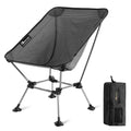 MOON LENCE High Back Folding Camping Chairs, Height-Adjustable, Widened Seat, for Beach with Anti-Sinking Feet (Onyx-Plus) - color: Onyx-plus