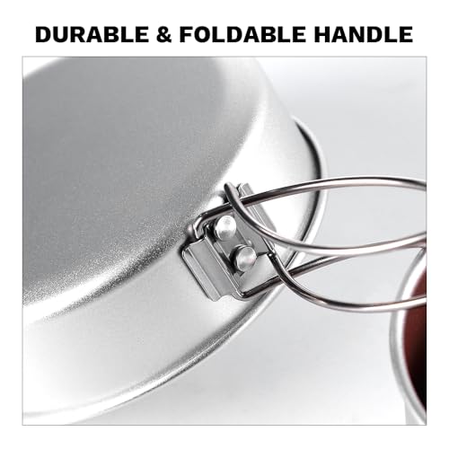 Fire-Maple Frost MINI Ultralight Camping Cookware Set – Compact Aluminum Pot and Frypan for Backpacking and Hiking – Lightweight Nesting Design, Gas Canister Compatible