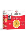 ReadyWise Emergency Food Supply - 72 Hour Survival Kit, 30 Servings of Protein Meals, Freeze Dried Food for Backpacking, Camping Essentials & Disaster Prepping Supplies, up to 25 Year Shelf Life - size: 72 Hours