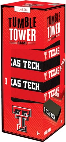 MasterPieces Tumble Tower - NCAA Texas Tech Red Raiders, Officially Licensed Wood Blocks - style: Texas Tech Red Raiders
