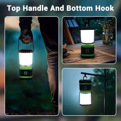 EXTRASTAR Camping Lantern, Lanterns for Power Outages, 2 Flash Modes, 260 Lumen max, Battery Powered Camping Gear for Camping, Hiking, Fishing, Hurricane, Storm, Outage, 1 Pack - size: 1 pc