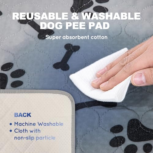 HQ4US 4LEGS Dog Pee Grass with Washable Pee Pads for Dog Litter Box 2 Sets, Large Ultra-Absorbent Artificial Grass Pads for Dogs Potty Grass with Reusable Puppy Pads for Indoor Potty Training - size: L - 33”×23”
