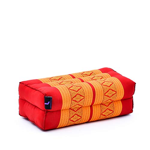 Leewadee Yoga Block – Floor Cushion for Yoga Practice, Meditation Seat Cushion for Workouts Filled with Kapok - color: Sf02 - Orange