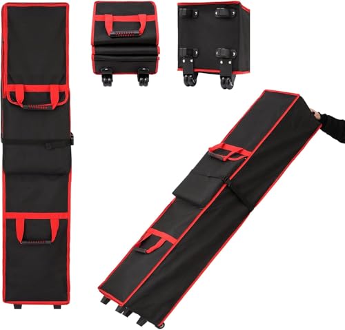 10 x 10 x 48in Tent Bag Replacement with Roller Wheels, Carrying Bag Parts with Handles for 10 x 10 Pop Up Canopy Tent, Made of 800D Waterproof Oxford Fabric for Outdoor Storage (10x10x48in) - size: 10x10x48