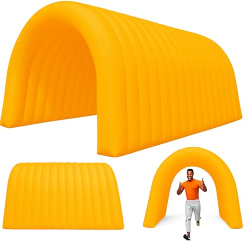 23x10x10FT Quick Setup Inflatable Tunnel Arch - for Sports Games, Trade Shows & Promotions (Blower Included) - color: Orange, size: 16.5FT
