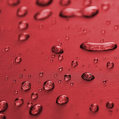 Threadart Outdoor Rainproof & Windproof Thick Stadium Blanket | for Camping, Picnic, Sports, Festivals, Football, Baseball, Concerts, Parks, Beach 55" x 79" - color: Black/Red