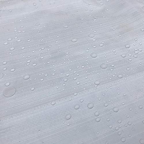 Alion Home Heavy Duty 12 Mil Poly Tarps Waterproof Covers for Tarpaulin Canopy, Camping, Carport, Boat, Furniture, Floors, RV, Pool or Roof Repair Items (10' x 16', White) - color: White, size: 10' x 16'