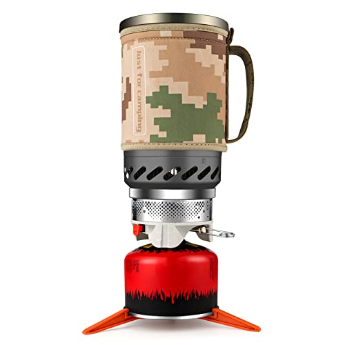 Gen Camping Stove Cooking System | Portable Camping Backpacking Jet Burner | Fast and Safe Hiking Stove