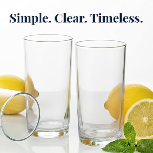 US Acrylic Classic Clear Plastic Reusable Drinking Glasses (Set of 6) 24oz Iced-Tea Cups | BPA-Free Tumblers, Made in USA | Top-Rack Dishwasher Safe - color: Clear, size: Iced-Tea Tumblers