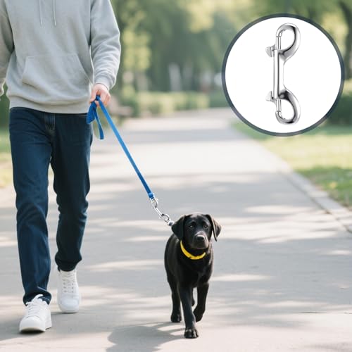 30 PCS 3.5 Inch Double Ended Bolt Snap Hooks, Heavy Duty Zinc Alloy Trigger Clips with 110 LB Capacity for Dog Leash, Keychain, Horse Bucket, Hammock & Outdoor Use